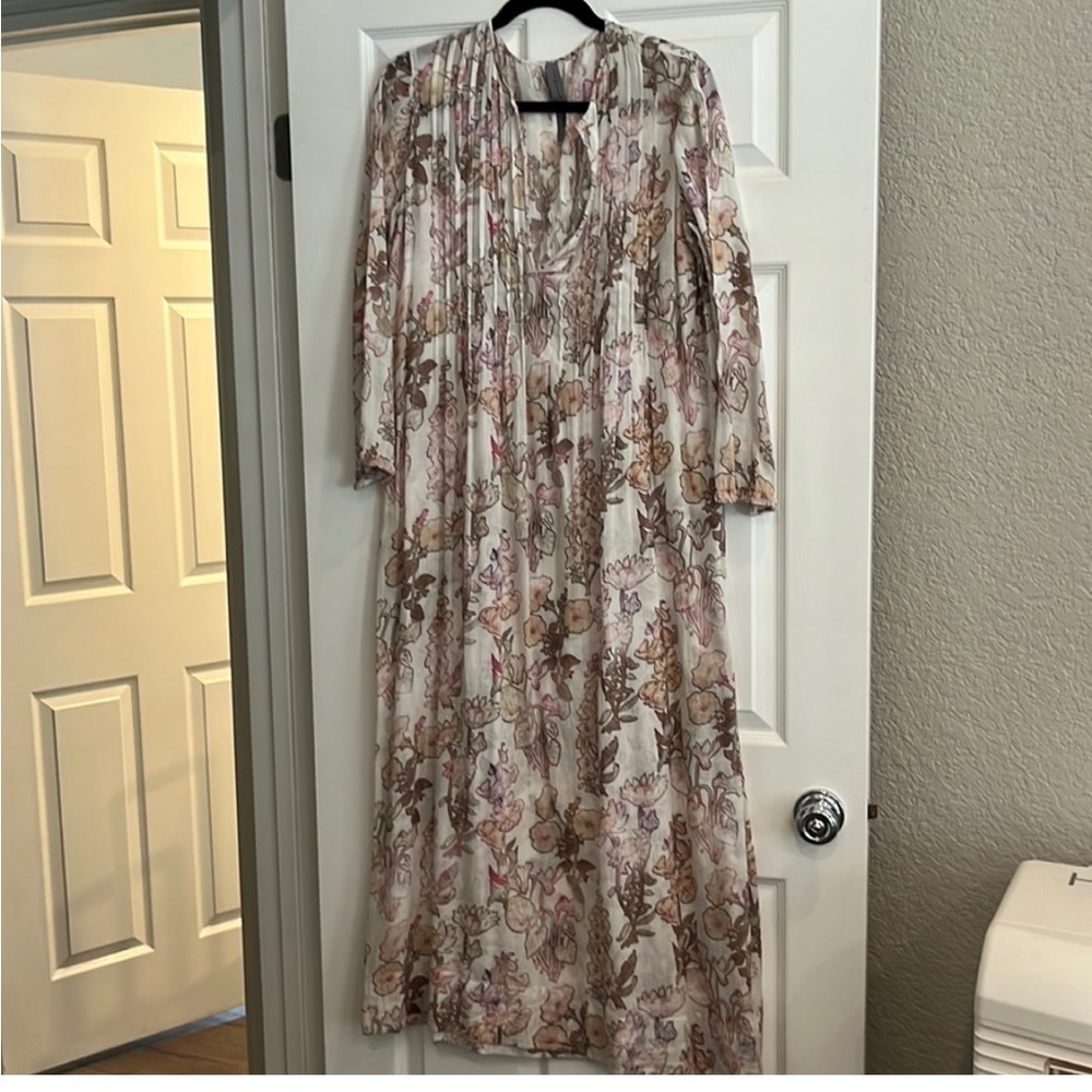 Raquel Allegra : Cotton Floral Maxi Dress